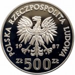Polska, PRL (1944-1989), 500 złotych 1987, Mistrzostwa Europy w Piłce Nożnej 1988 (1)