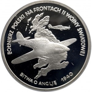 Poland, Republic of Poland since 1989, 100,000 gold 1991, Polish Soldier on the Fronts of World War II - Battle of Britain 1940 (2)