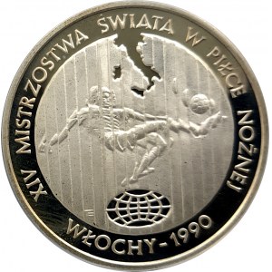 Poland, People's Republic of Poland (1944-1989), 20000 gold 1989, XIV World Cup - Italy 1990 - footballer (2)