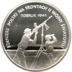 Poland, Republic of Poland since 1989, 100000 gold 1991, Soldier on the Fronts of World War II - Tobruk 1941 (2)