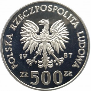 Poland, People's Republic of Poland (1944-1989), 500 gold 1987, Games of XXIV Olympiad - Seoul 1988 (2)
