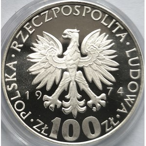 Poland, People's Republic of Poland (1944-1989), 100 gold 1974, Maria Skłodowska-Curie
