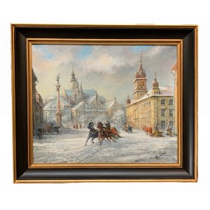Joanna Tiunin-Wyszomirska (geb. 1922), Schlossplatz im Winter