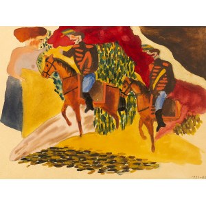 Marek WŁODARSKI, Dwaj jeźdźcy (Pożegnanie żołnierzy), 1931