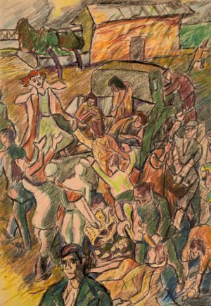 Marek WŁODARSKI (1898 - 1960), Łapanka, 1945