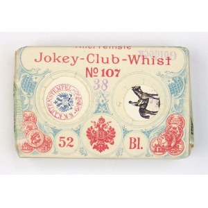 ALLERFEINSTE Jokey-Club-Whist. 52 Bl. N-o 107. 1900. Wiedeń, Ferd. Piatnik & Söhne.