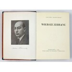 SŁONIMSKI Antoni - Wiersze zebrane. Warszawa 1929. Nakł. Księg. F. Hoesicka. 16d, s. 372, [4],...