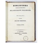 ZIMOROWICZ Szymon - Sielanki. Z popiersiem autora. Lipsk 1836. J. N. Bobrowicz, Breitkopf et Haertel. 16d, s. XII, [4], ...