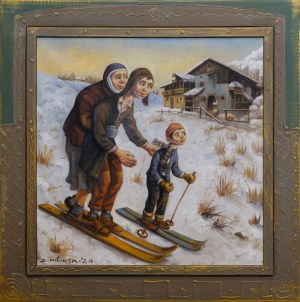 Dariusz Miliński, Rodzina na nartach, 2020
