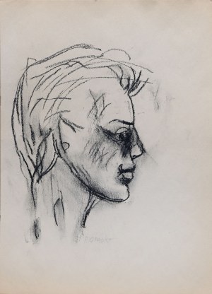 Roman Opałka, Portret kobiety, 1956