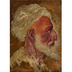 Ludomir SLENDZIŃSKI, GŁOWA MĘŻCZYZNY W TURBANIE, 1927