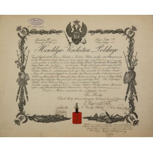 POTWIERDZENIE SZLACHECTWA, 1853