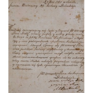 LIST KAZIMIERZA PONIATOWSKIEGO, 7.7.1765