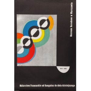 Plakat wystawy MALARSTWO FRANCUSKIE OD GAUGINA DO DNIA DZISIEJSZEGO, 1959