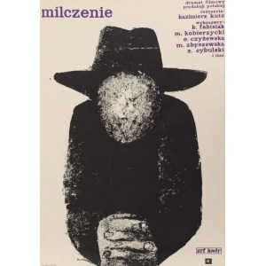 Waldemar ŚWIERZY, Plakat do filmu MILCZENIE, 1963