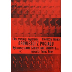 Maciej RADUCKI, Plakat do filmu OPOWIEŚCI Z POCIĄGU, 1963