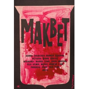 Maciej RADUCKI, Plakat do filmu MAKBET, 1962