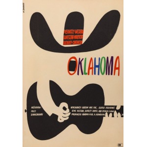 Witold JANOWSKI, Plakat do filmu OKLAHOMA, 1964