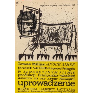 Jan MŁODOŻENIEC, Plakat do filmu UPROWADZENIE, 1962