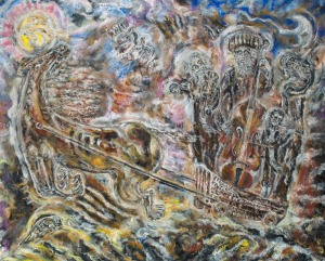 Zdzisław Roman LACHUR, ORKIESTRA z cyklu JUDAICA, 1994