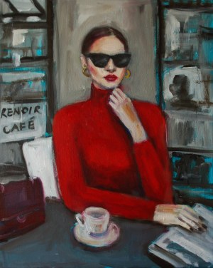 Anna Zawadzka-Dziuda, Renoir cafe, 2021