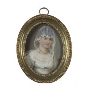 Artysta Nieznany, Miniatura portret kobiety