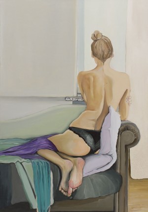 Agata Słomianowska, Nude in the window, 2019