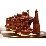 Szachy – rzeźbione w drewnie, na podstawie sagi „Gra o tron”