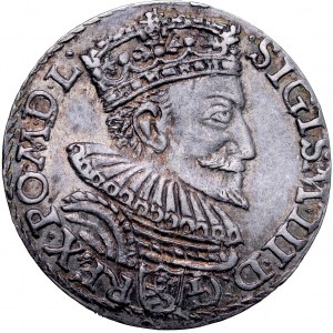 Zygmunt III 1587-1632, Trojak 1593, Malbork.