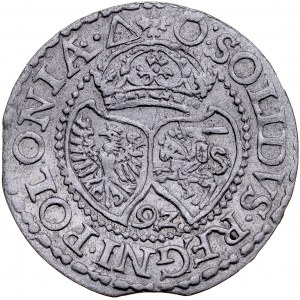Zygmunt III 1587-1632, Szeląg 1592, Malbork.