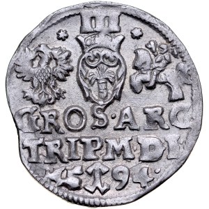 Zygmunt III 1587-1632, Trojak 1594, Wilno.