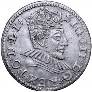 Zygmunt III 1587-1632, Trojak 1590, Ryga.