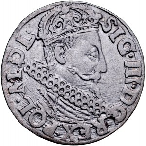 Zygmunt III 1587-1632, Trojak 1621, Kraków.