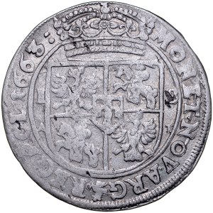 Jan II Kazimierz 1649-1668, Ort 1663 A-T, Kraków.