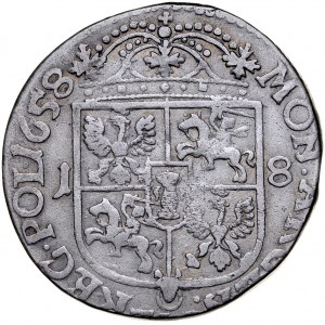 Jan II Kazimierz 1649-1668, Ort 1658 TLB, Kraków.