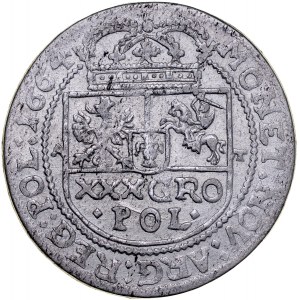 Jan II Kazimierz 1649-1668, Tymf 1664, Bydgoszcz, Kraków.