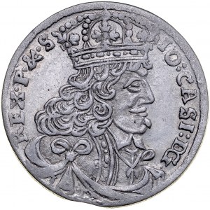 Jan II Kazimierz 1649-1668, Szóstak 1657 I-T, Kraków.