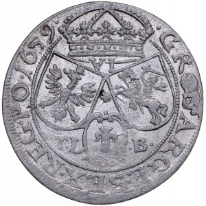 Jan II Kazimierz 1649-1668, Szóstak 1659 TL-B, Kraków.