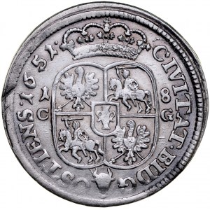 Jan II Kazimierz 1649-1668, Ort 1651 C-G, Bydgoszcz.