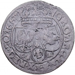Jan II Kazimierz 1649-1668, Szóstak 1662 GB-A, Lwów, bez VI.