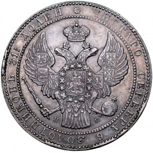 Zabór Rosyjski, Mikołaj I 1826-1855, 1 1/2 rubla, 10 złotych 1836 NG, St. Petersburg.