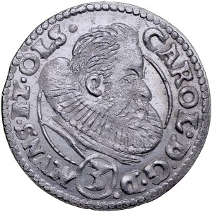 Śląsk, Księstwo Ziębicko-Oleśnickie, Karol II 1587-1617, 3 krajcary 1612, Oleśnica.