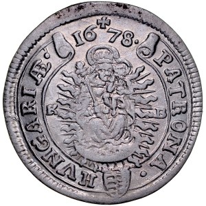 Hungary, Leopold I 1657-1705, XV krajcarów 1678, Kremnica.