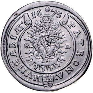 Hungary, Leopold I 1657-1705, XV krajcarów 1675, Kremnica.