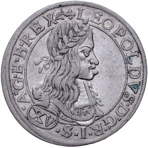 Austria, Leopold I 1657-1705, XV krajcarów 1662, Wiedeń.