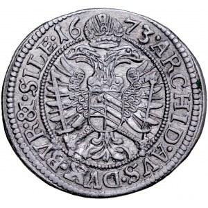 Śląsk, Leopold I 1657-1705, 3 krajcary 1673, Opole.