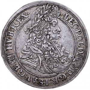 Hungary, Leopold I 1657-1705, 1/2 talara 1698, Kremnica.