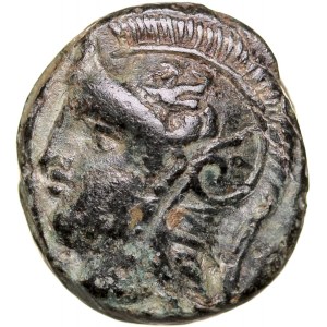 Greece, Aiolis, Myrina, Bronze Ae-11mm, 400 BC.