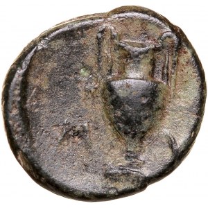 Greece, Aiolis, Myrina, Bronze Ae-11mm, 400 BC.