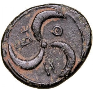 Greece, Mysia, Thebe, Bronze Ae-11mm, 400-300 BC.